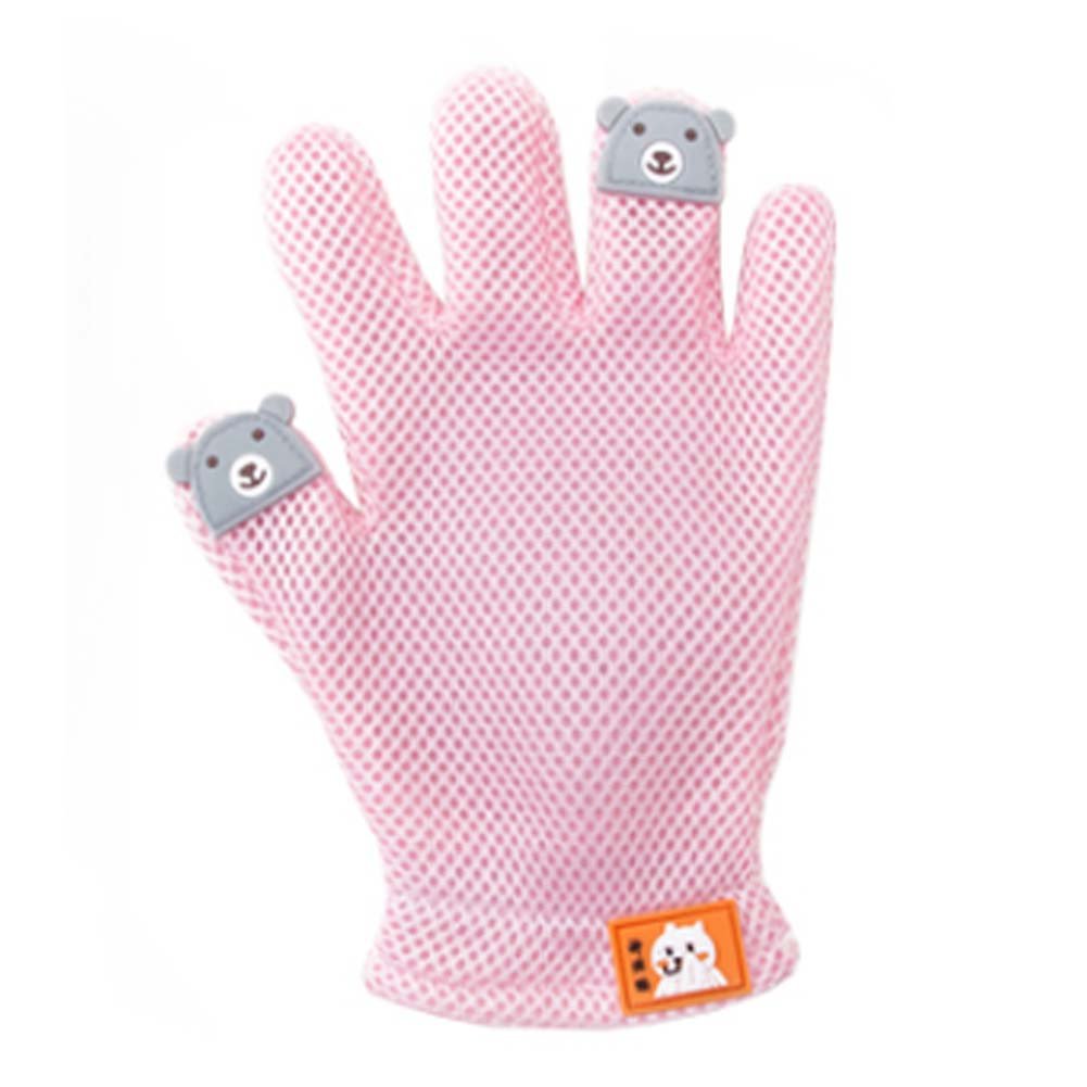 Pet Grooming Glove Gentle Deshedding Brush Glove Left