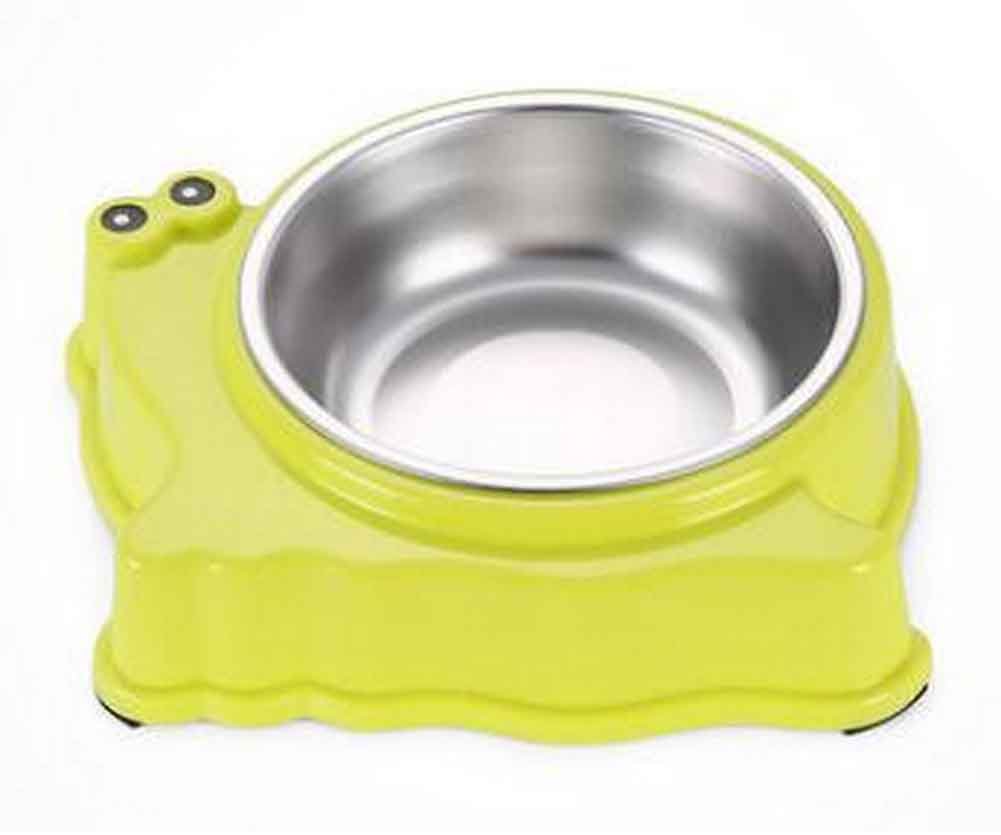 Stainless Steel Pet Bowls with Non Spill Skid Resistant Silicone Mat [D]