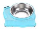 Stainless Steel Pet Bowls with Non Spill Skid Resistant Silicone Mat [E]