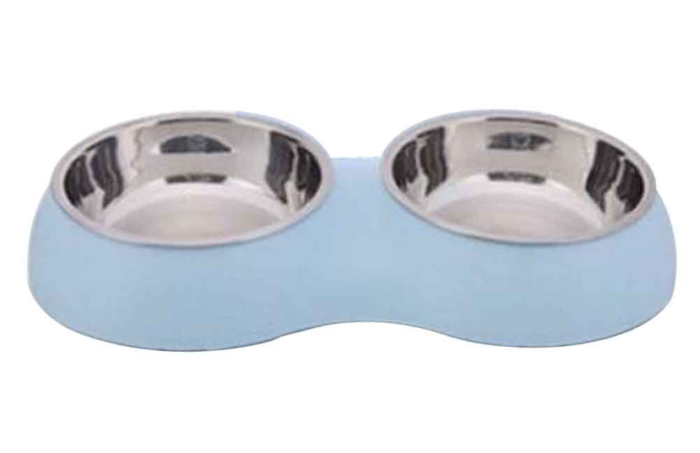 Stainless Steel Pet Bowls Water and Food Feeder Non Spill Skid Resistant [I]