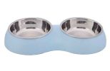 Stainless Steel Pet Bowls Water and Food Feeder Non Spill Skid Resistant [I]