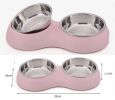 Stainless Steel Pet Bowls Water and Food Feeder Non Spill Skid Resistant [I]