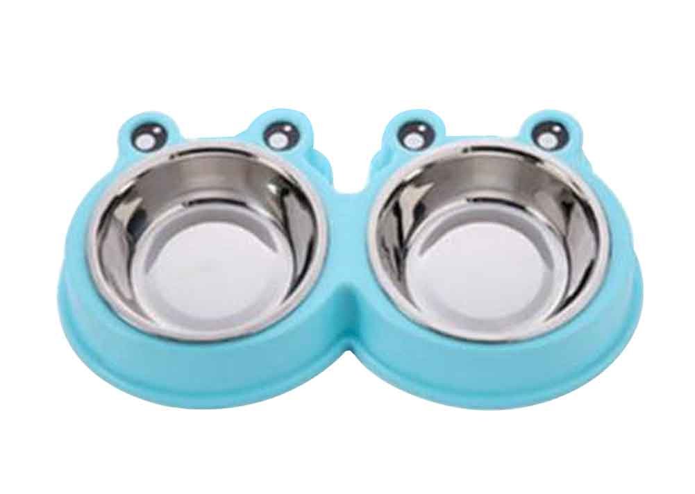 Stainless Steel Pet Bowls Water and Food Feeder Non Spill Skid Resistant [J]