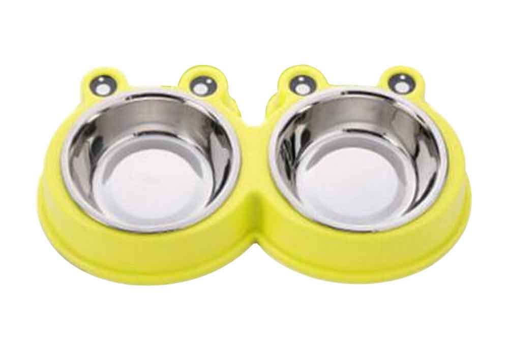 Stainless Steel Pet Bowls Water and Food Feeder Non Spill Skid Resistant [K]