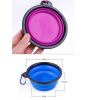 Collapsible Dog Bowl Foldable Expandable Cup Dish for Pet Food Water Feeding [C]