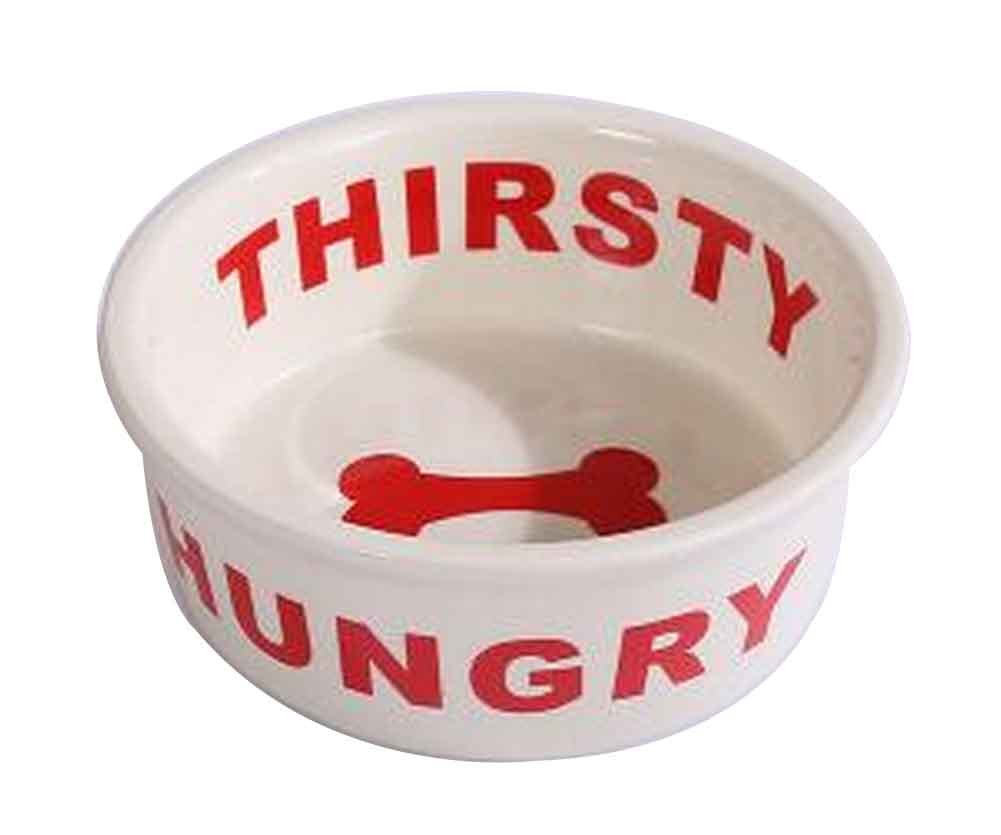 Ceramic Dog Bowls for Food & Water Suitable for Dogs within 20kg [A]