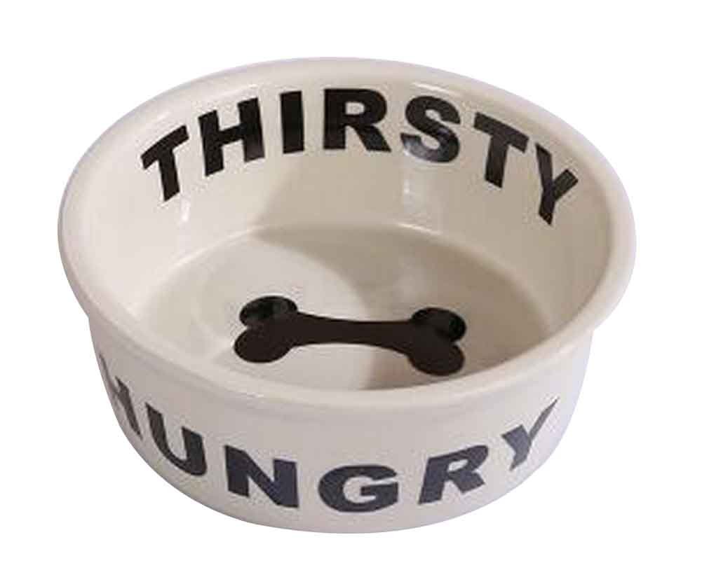 Ceramic Dog Bowls for Food & Water Suitable for Dogs within 20kg [B]