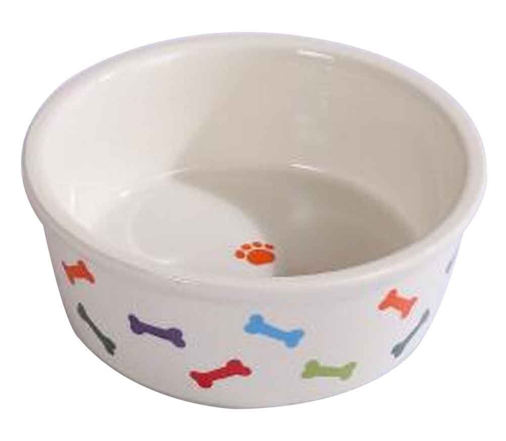 Ceramic Dog Bowls for Food & Water Suitable for Dogs within 20kg [D]
