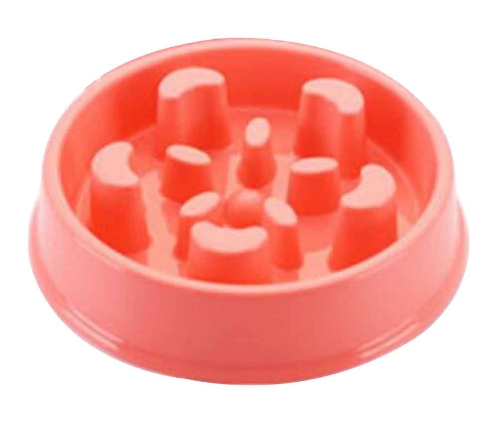 Slow Feed Dog Bowl Fun Feeder Non-Slip Pet Bowl [E]