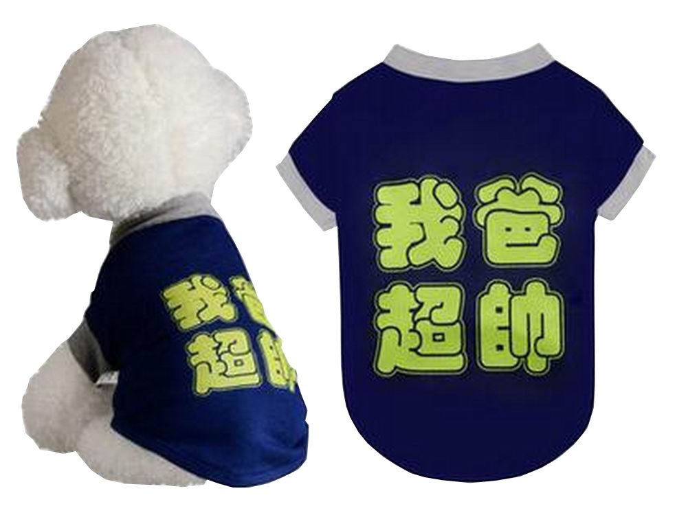 Pet Clothes Small Dog Clothes Fashion Spring Summer Clothes [Blue]