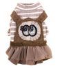 Pet Clothes Little Dogs Dress Fashion Cute Special Clothing Crown [Gray]
