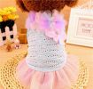 Little Dogs Clothing Fashion Clothing Princess Dress Heart [Blue]