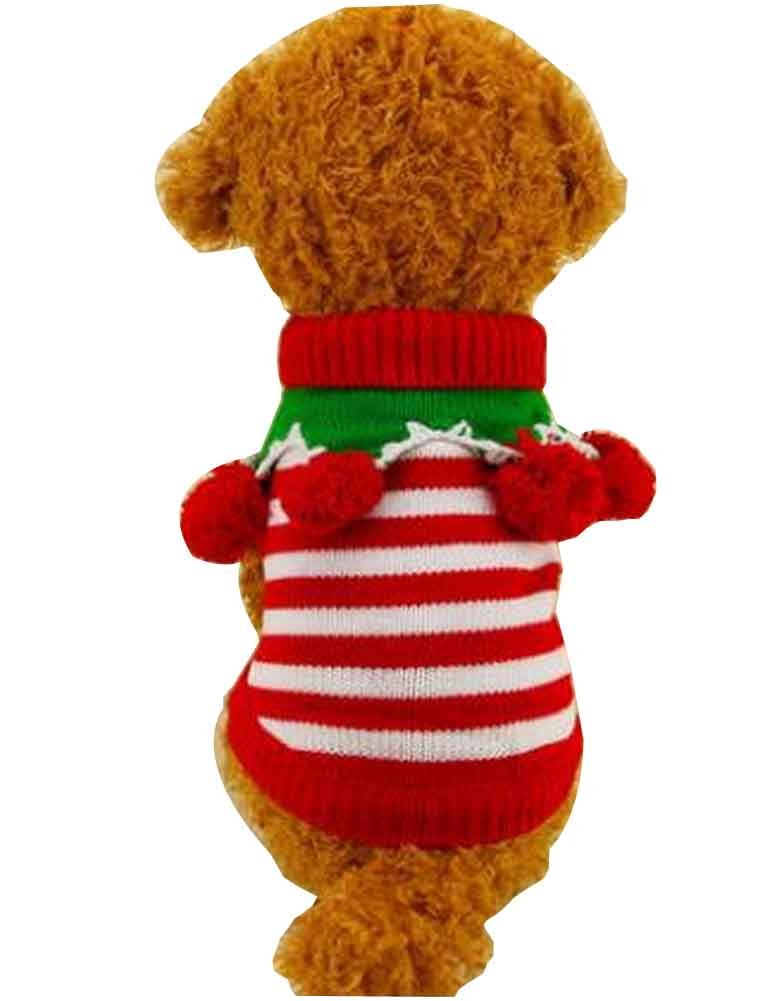 Christmas Series Pet Clothes Pet Sweater for Winter XS [B]