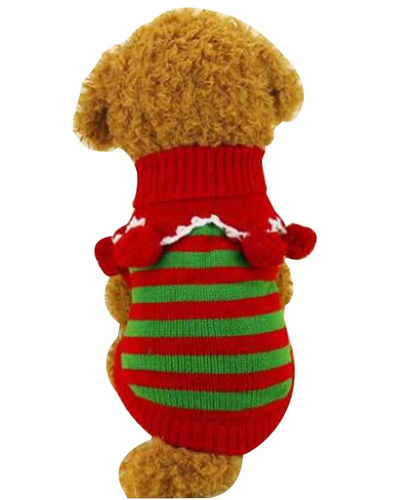 Christmas Series Pet Clothes Pet Sweater for Winter XS [D]