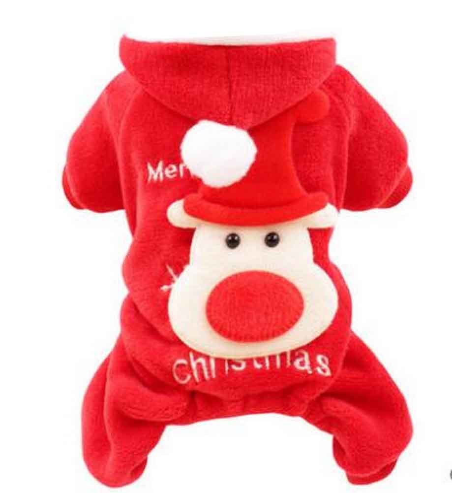 Christmas Series Pet Clothes Dog Apparel for Winter XS [D]