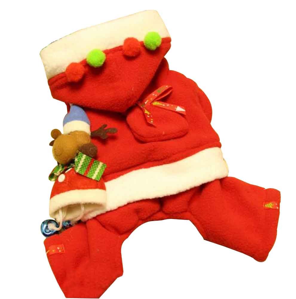 Christmas Series Pet Clothes Dog Apparel for Winter M [E]
