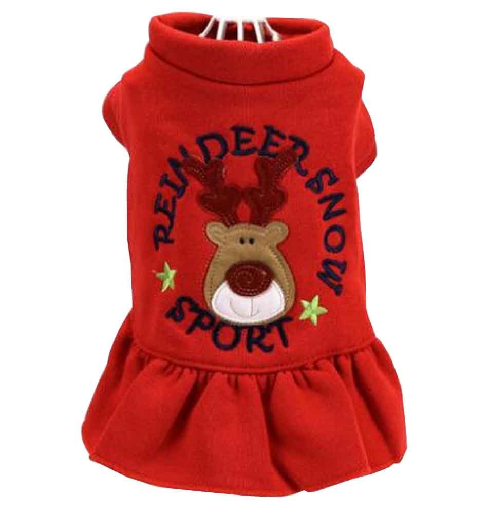 Christmas Series Pet Clothes Dog Apparel for Winter M [G]