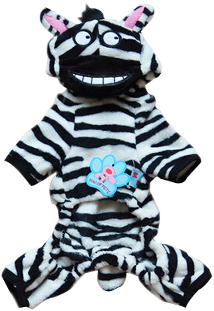 Fashion Pet Dog Warmth Clothes Clothes Winter Dress Zebra Pet Clothes