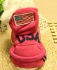 Warmth Pet Dog Clothes Winter Dress Fashion Pet Dog Clothing USA Cloth Red