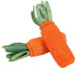 Set of 2 Pet Toys Toys For Small Dogs Teeth Cleaning Chew Toys [Carrot]