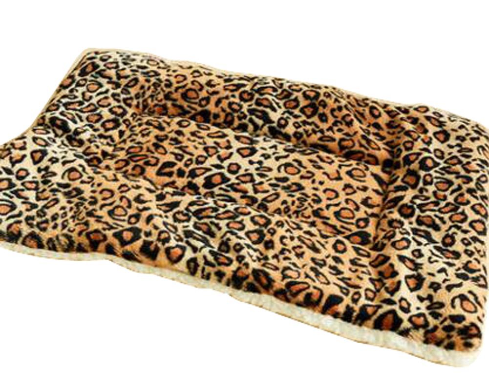 [Leopard] Soft Pet Beds Pet Mat Pet Crate Pads Cozy Beds For Dog/Cat