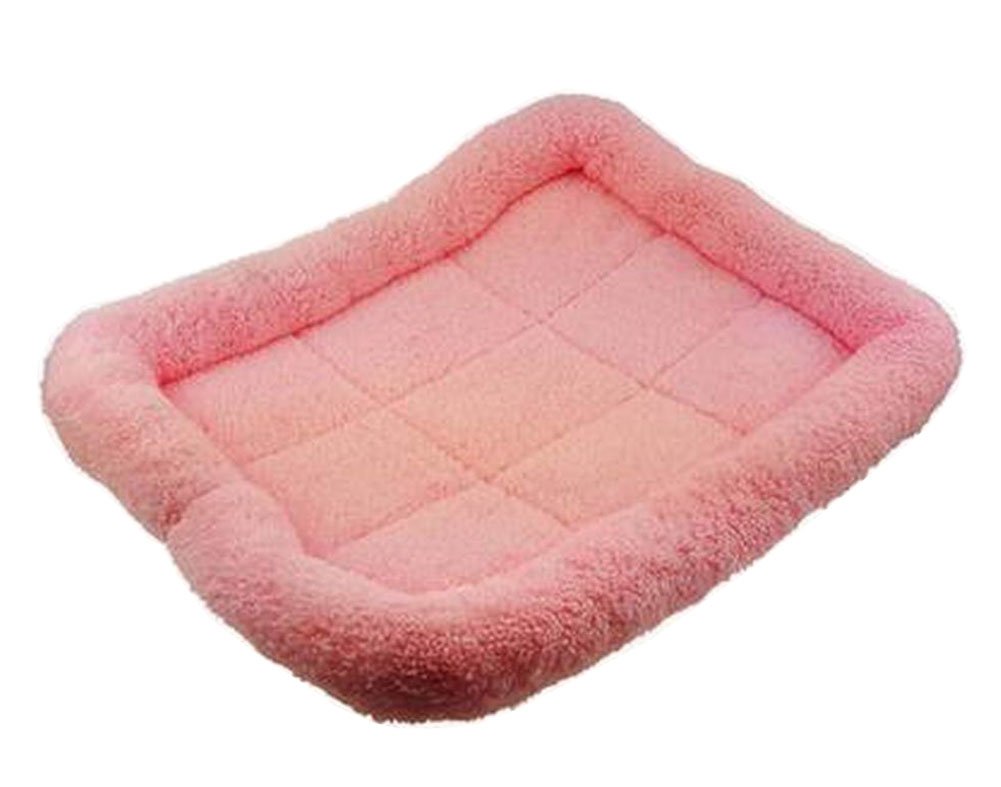 [Pink] Soft Pet Beds Pet Mat Pet Crate Pads Cozy Beds For Dog/Cat