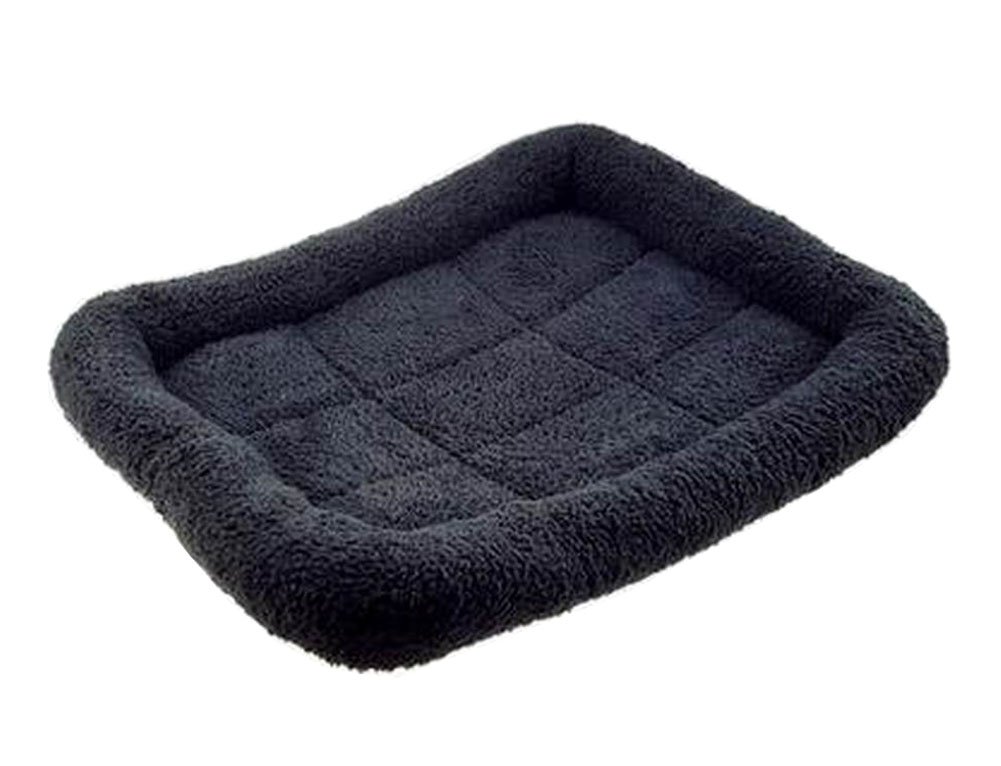 [Black] Soft Pet Beds Pet Mat Pet Crate Pads Cozy Beds For Dog/Cat