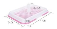 Healthy Puppy Dog Indoor Potty Training Holder Toilet Pad Potty Trays(Pink)