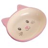 Porcelain Cat Face Pets Bowls Dogs Cats Bowls Pet Supplies Cat Accessories-Pink