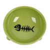 Porcelain Green Fish Pets Bowls Dogs Cats Bowls Pet Supplies Cat Accessories