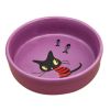 Porcelain Kittens Pets Bowls Dogs Cats Bowls Pet Supplies Cat Accessories-Purple