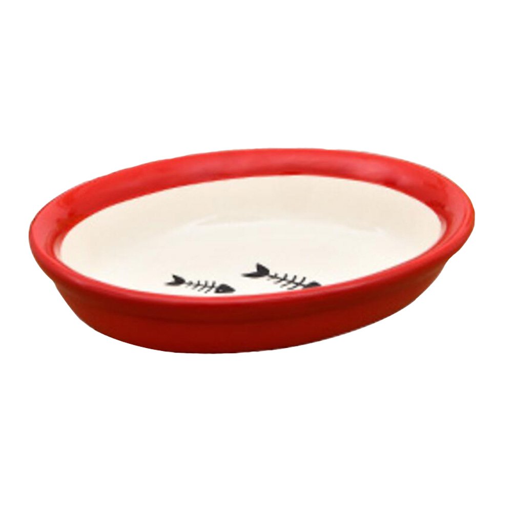 Porcelain Fish Printing Pets Bowls Dogs Cats Bowls Pet Supplies Cat Accessories