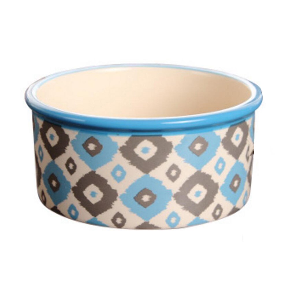 Porcelain Bone Pets Bowls Dogs Cats Bowls Pet Supplies Cat Accessories - Blue