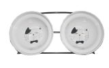 Little Double Bowls Set Ceramic Feeding Pot/Pet Bowls/Dog Bowls/Cat Bowls For Food & Water S Size(C#09)