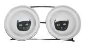 Little Double Bowls Set Ceramic Feeding Pot/Pet Bowls/Dog Bowls/Cat Bowls For Food & Water S Size(C#10)