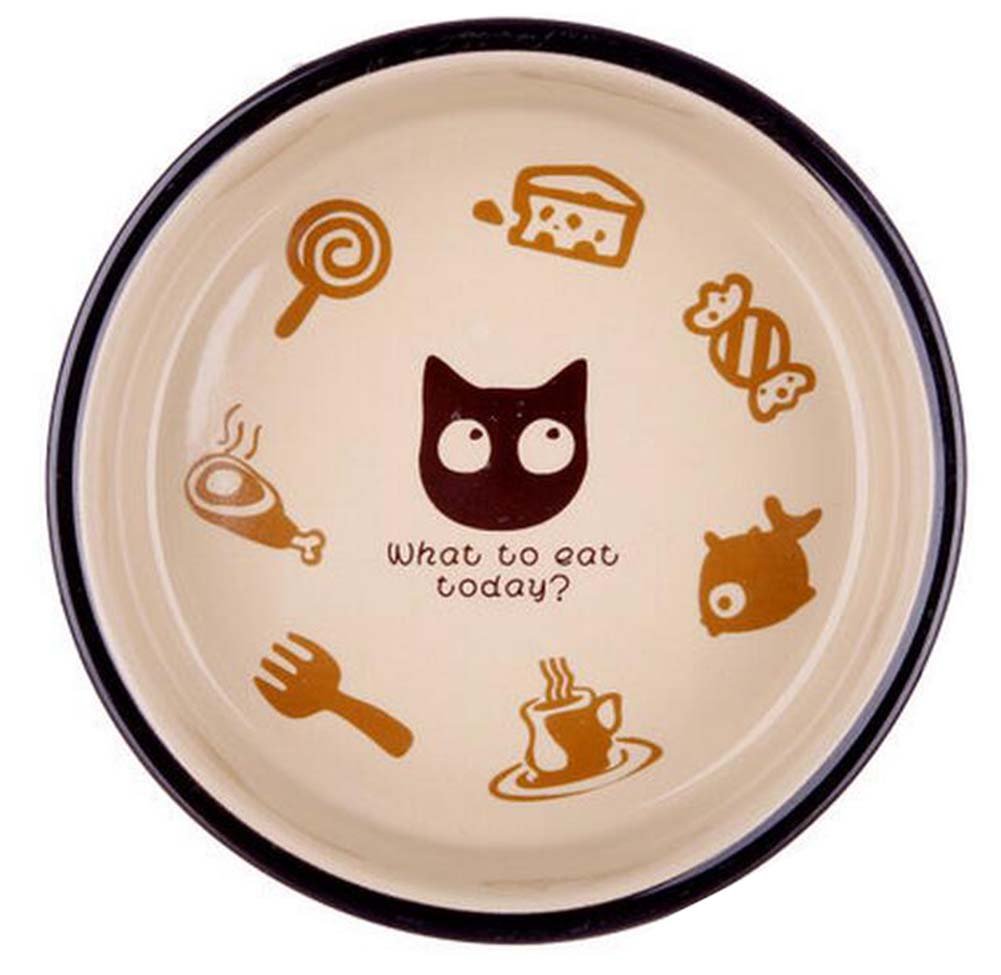 One Little Ceramic Feeding Pot/Pet Bowl/Dog Bowl/Cat Bowl For Food & Water 12.5x4CM (C#10)