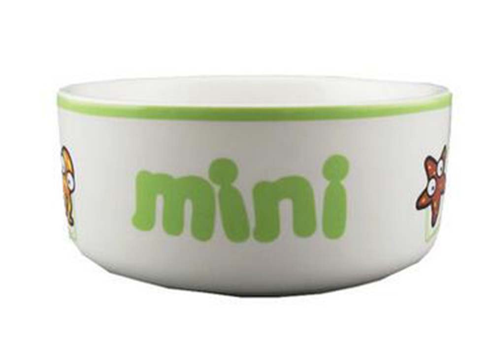 One Little Ceramic Feeding Pot/Pet Bowl/Dog Bowl/Cat Bowl For Food & Water 10x4.5CM (C#11)
