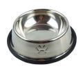 Little Stainless Steel Bowl Set Feeding Pot/Pet Bowl/Dog Bowl/Cat Bowl For Food & Water M Size (White)