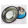 Little Stainless Steel Bowl Set Feeding Pot/Pet Bowl/Dog Bowl/Cat Bowl For Food & Water M Size (Pink)