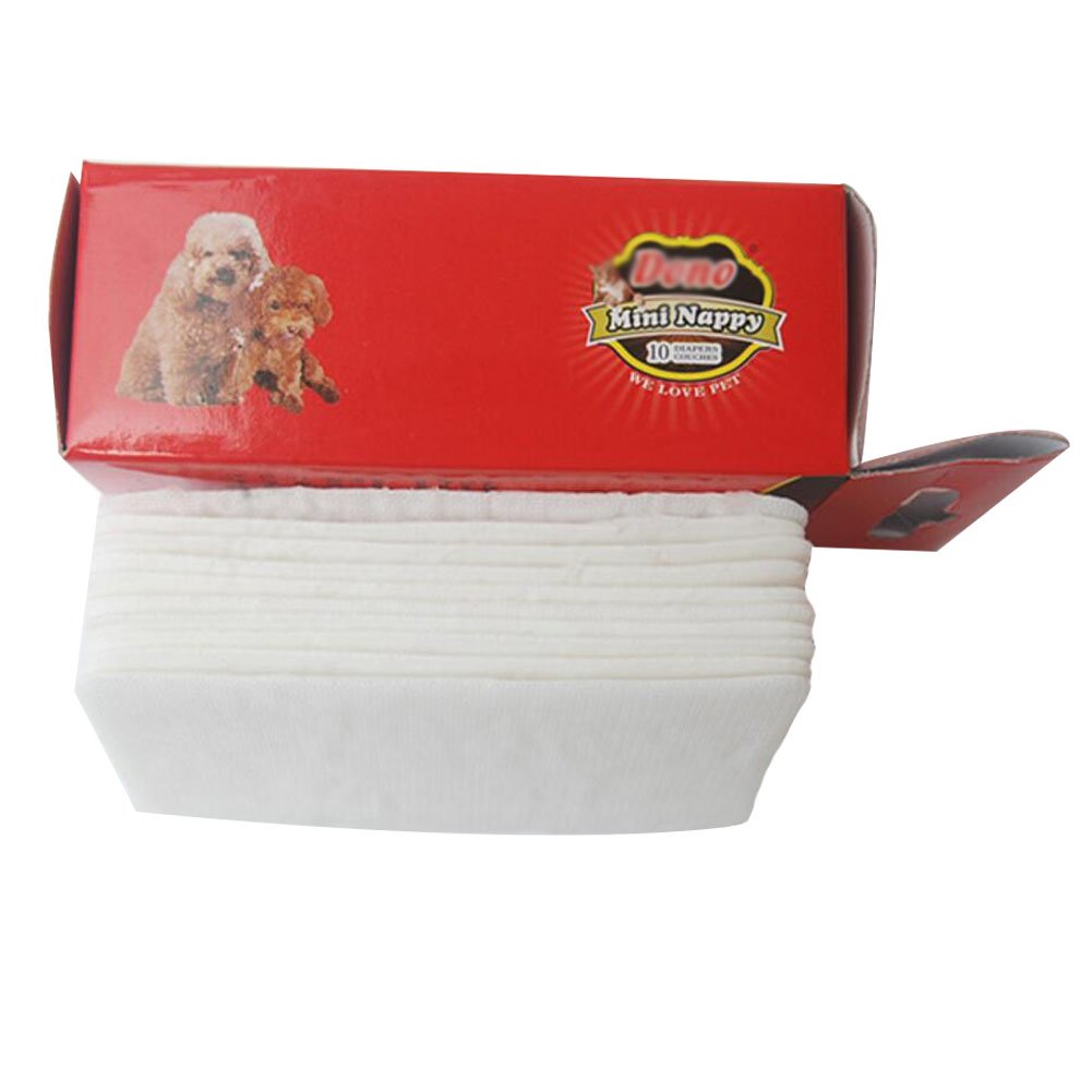 10 PCS Disposable Hygienic Pants Pads Pet Supplies Dogs Bitches Puppies Diapers