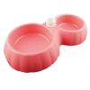 Automatic Add Water Double Pet Bowls Dog Bowls Cat Bowls Pet Supplies - Rose Red