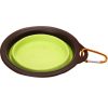 Portable Pets Bowls Dogs Bowls Cats Bowls Pet Supplies Dog Accessories- Green
