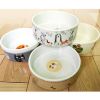 Porcelain Pets Puppy Food Water Bowls Dogs Bowls Cats Pet Supplies - Feet
