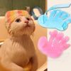 Blue Accessories Dogs Massage Comb Cats Bath Brush Gloves 1 Pcs