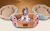Luxurious Cotton Pet Bed/ Mats Cat/ Dog House Bed S- Red