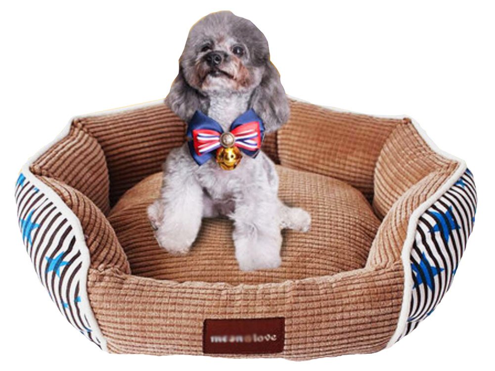 Luxurious Cotton Pet Bed/ Mats Cat/ Dog House Bed S- Blue