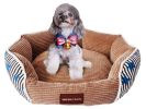 Luxurious Cotton Pet Bed/ Mats Cat/ Dog House Bed S- Blue
