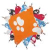 Pet Supplies Cat Beds Cat Hammock Cat Furniture 45 X 45 CM- Orange Footprints