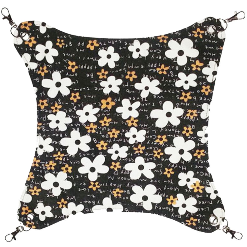Pet Supplies Cat Beds Cat Hammock Cat Furniture 45 X 45 CM- Flower Black
