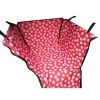 Thickening Waterproof Pet Car Seat Cover Pet Mat Rear Seat Mat-Red Foot